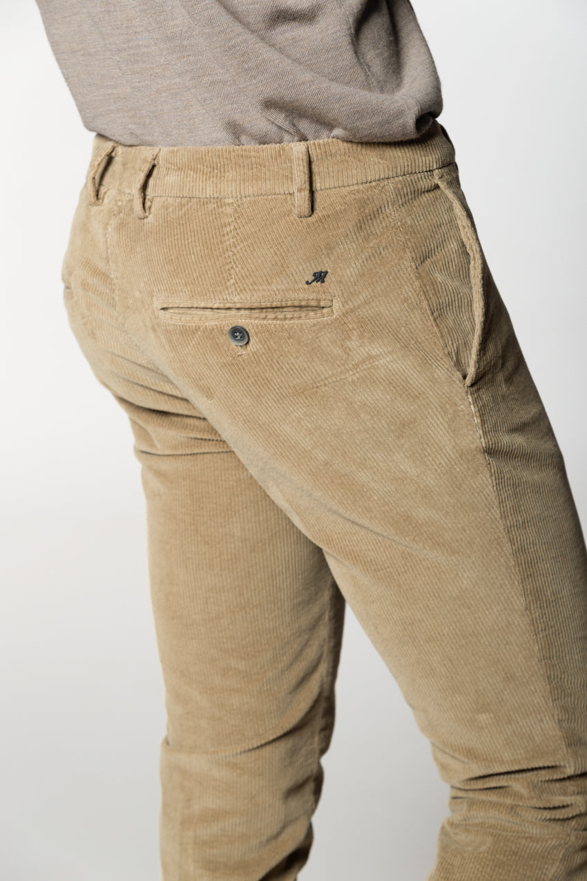 Milano men's chino pants in 500-line corduroy extra slim fit