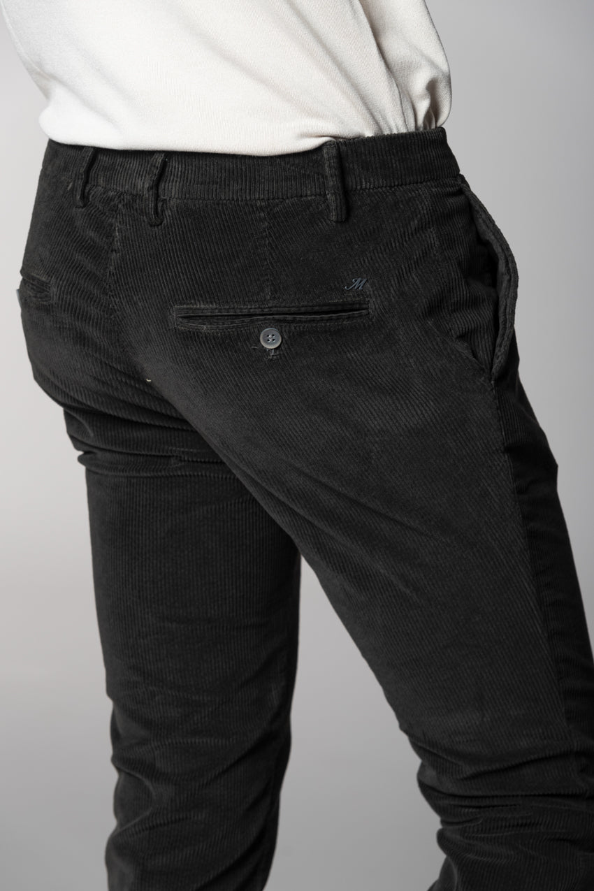 Milano pantalone chino uomo in velluto 500 righe extra slim fit