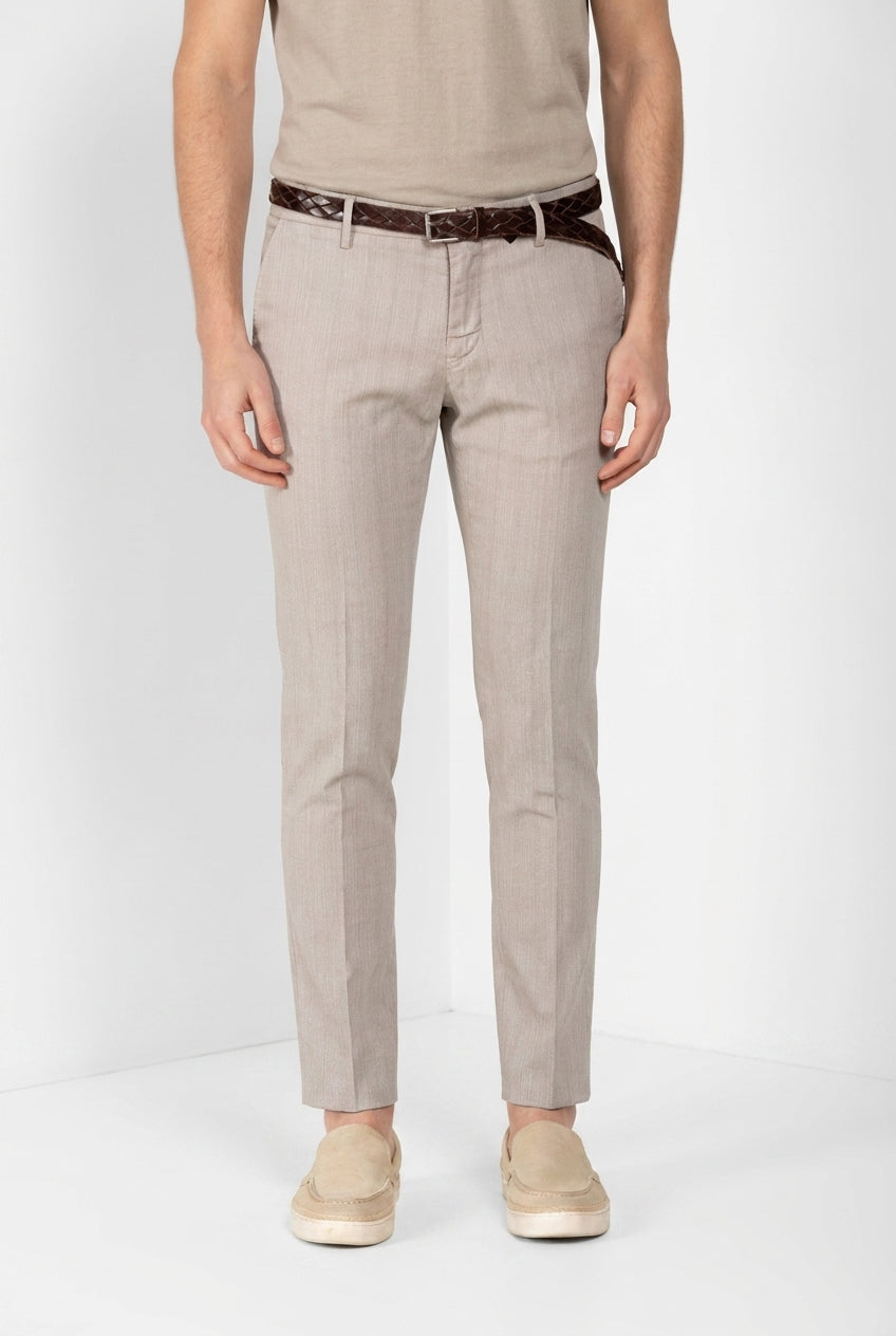 Milano pantalone chino uomo in resca extra slim fit