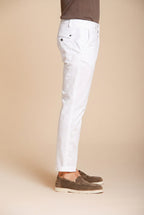 Milano pantalon chino homme en gabardine stretch extra slim fit ①