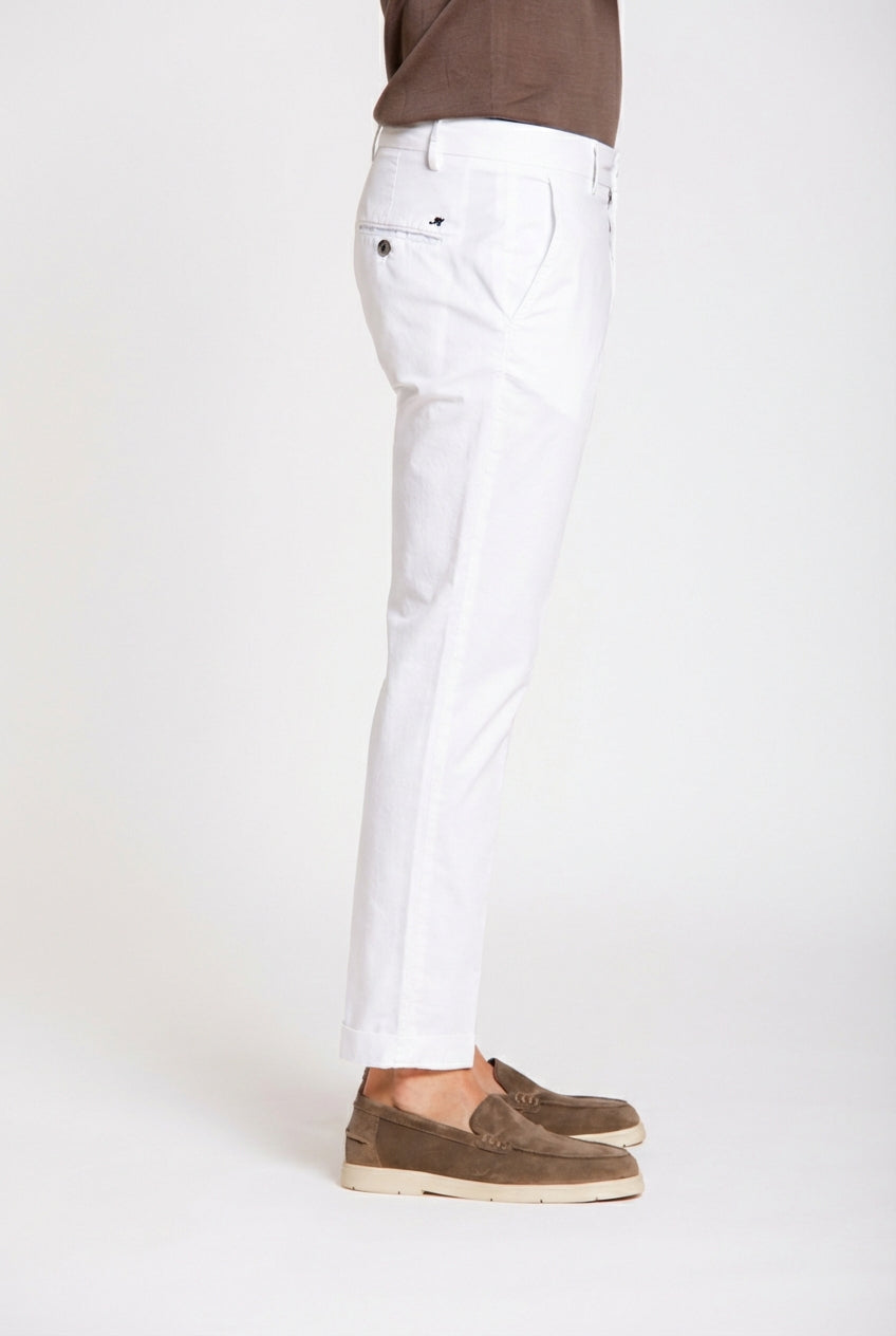 Milano men's chino pants in stretch gabardine extra slim fit ①