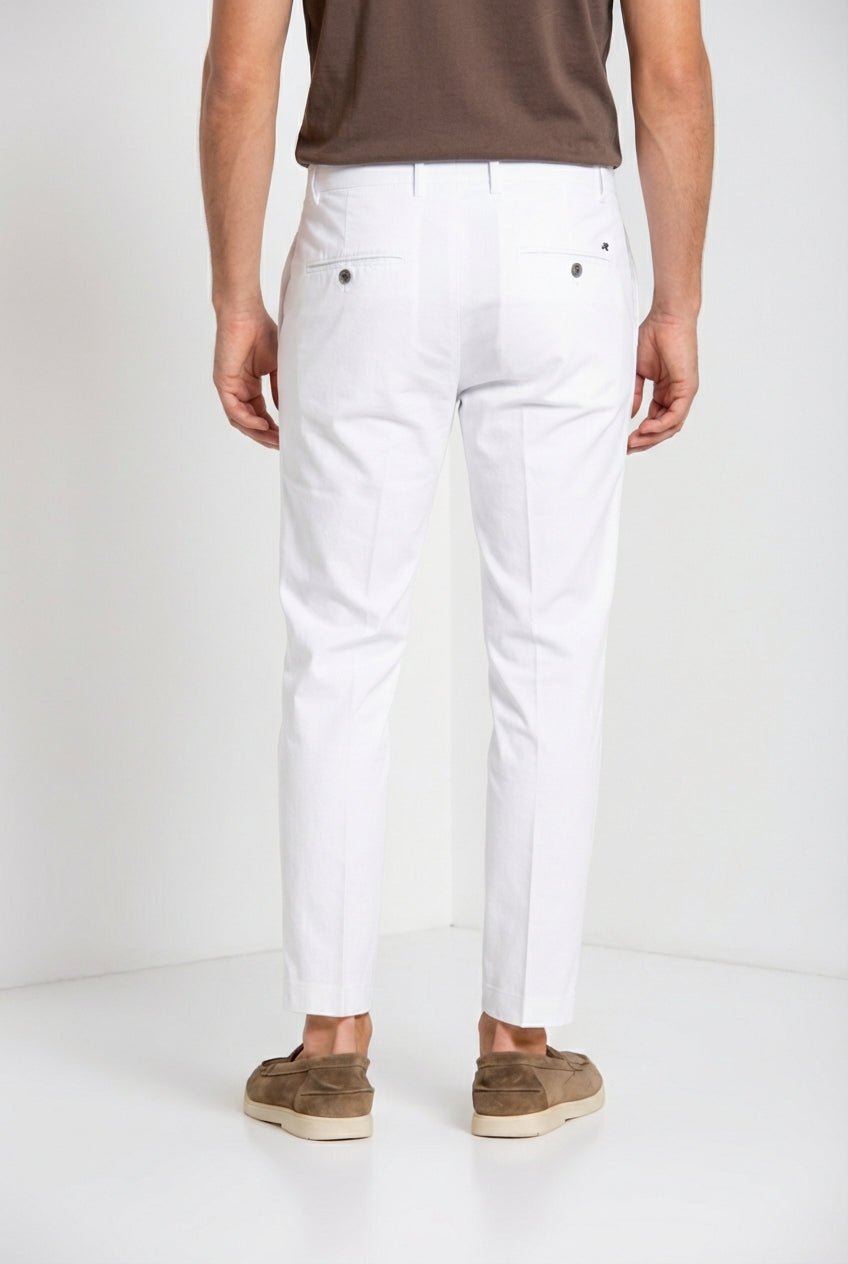 Milano men's chino pants in stretch gabardine extra slim fit ①