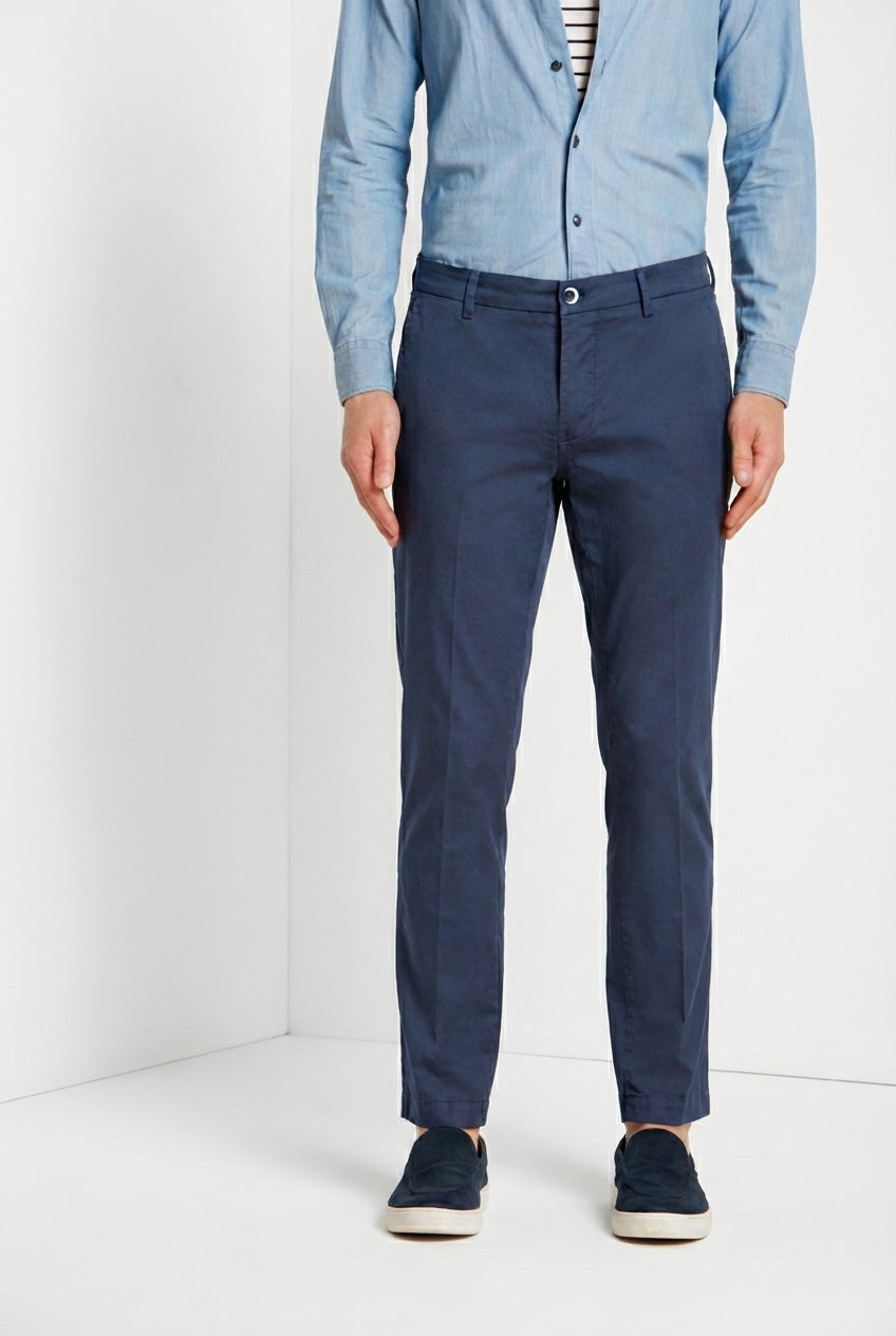 Milano Herren Chino Hose aus Stretch Gabardine extra slim fit ①