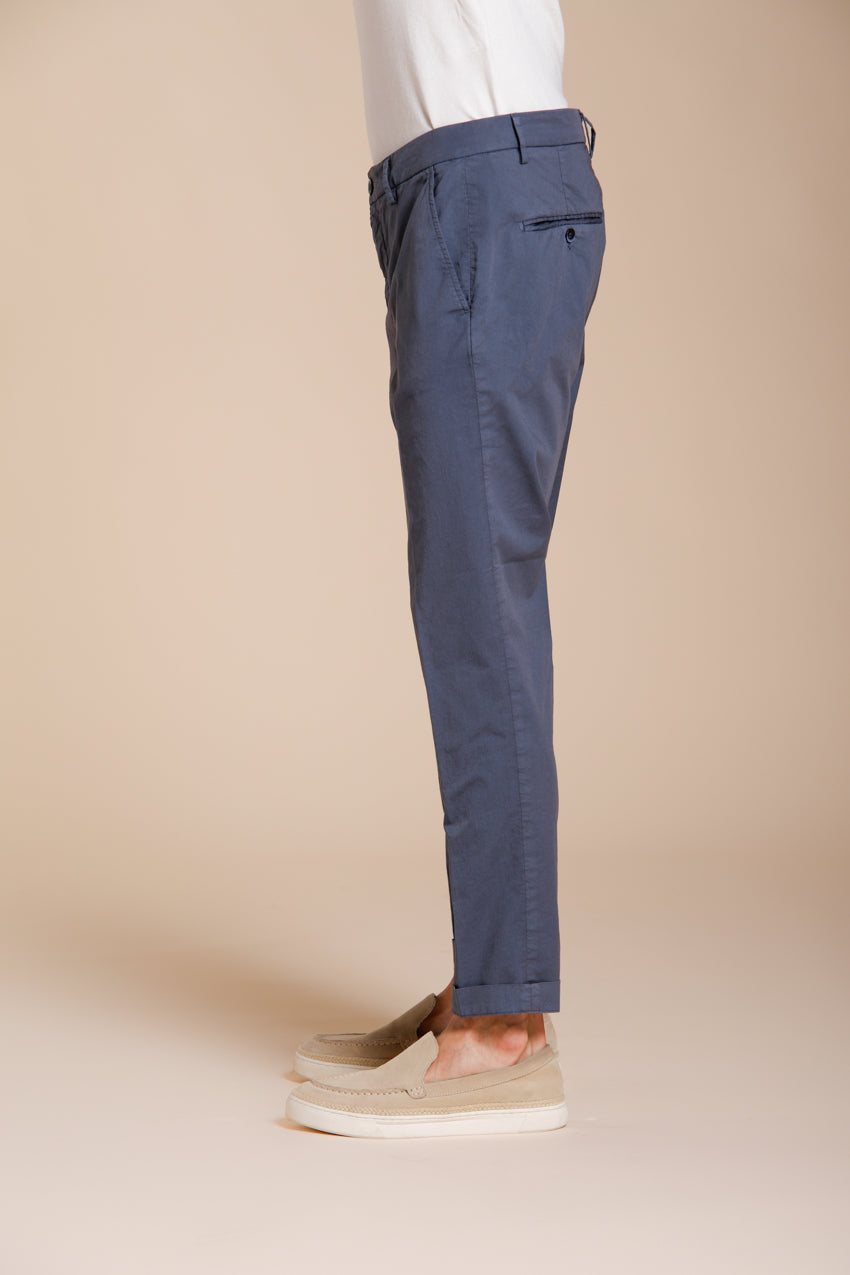 Milano pantalon chino homme en gabardine stretch extra slim fit ①