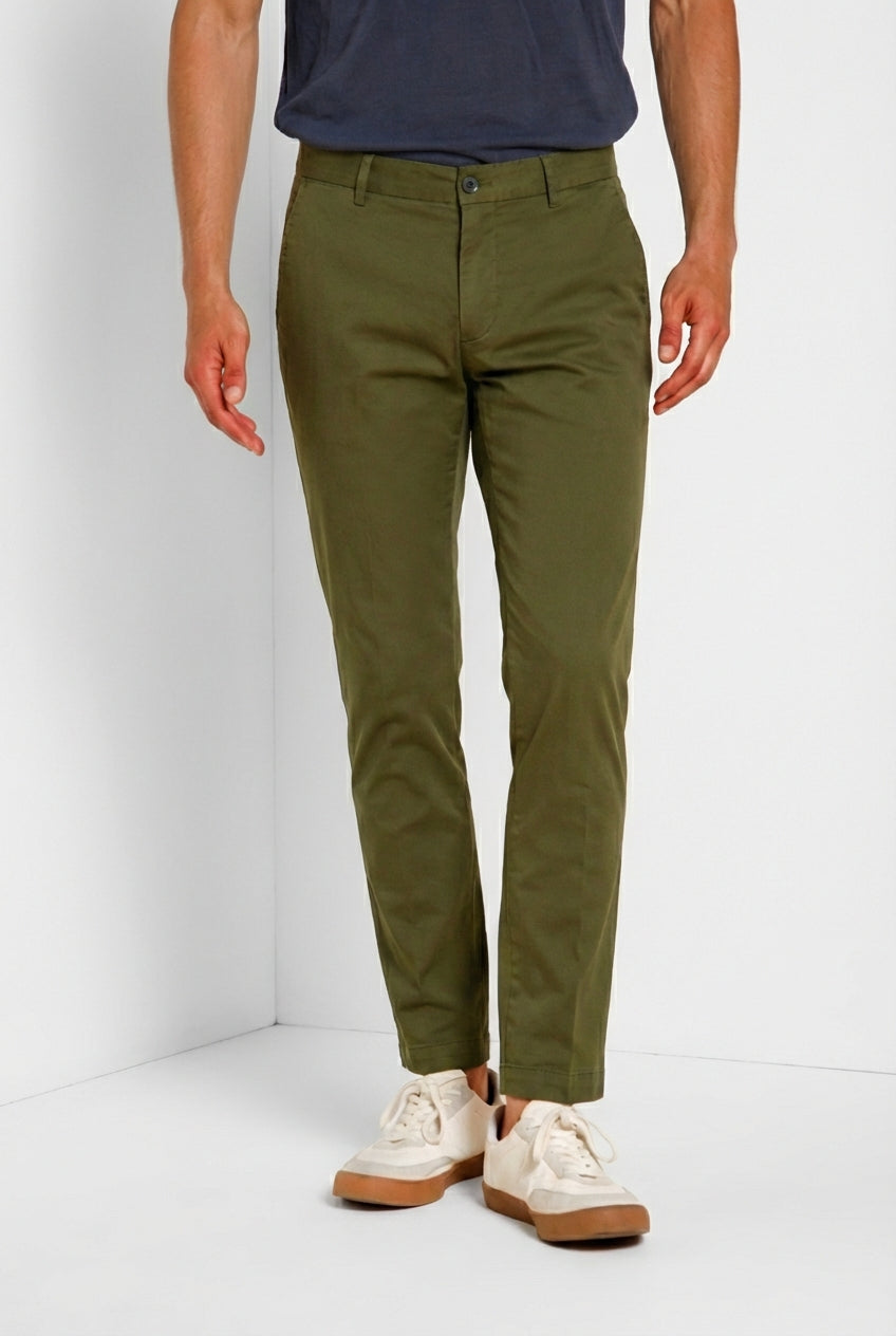 Milano Herren Chino Hose aus Stretch-Gabardine extra slim fit ①