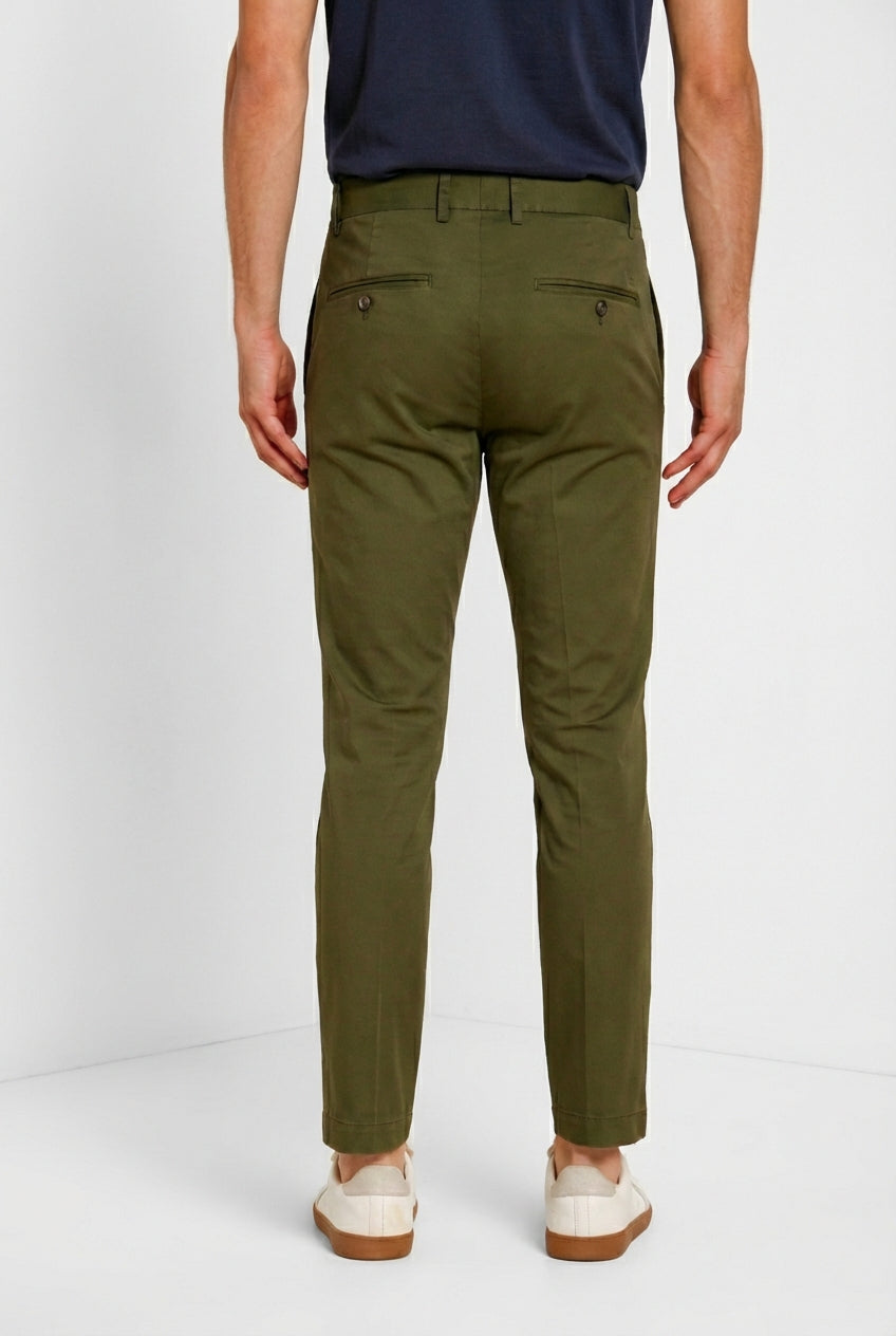 Milano Herren Chino Hose aus Stretch-Gabardine extra slim fit ①