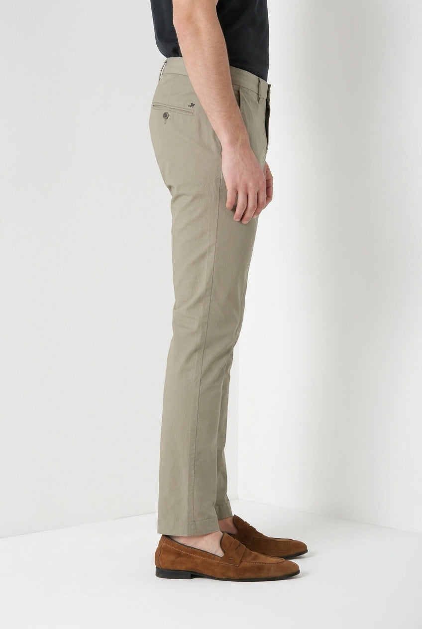 Milano men's chino pants in stretch gabardine extra slim fit ①