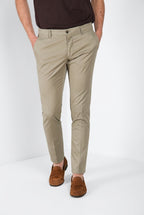 Milano men's chino pants in stretch gabardine extra slim fit ①
