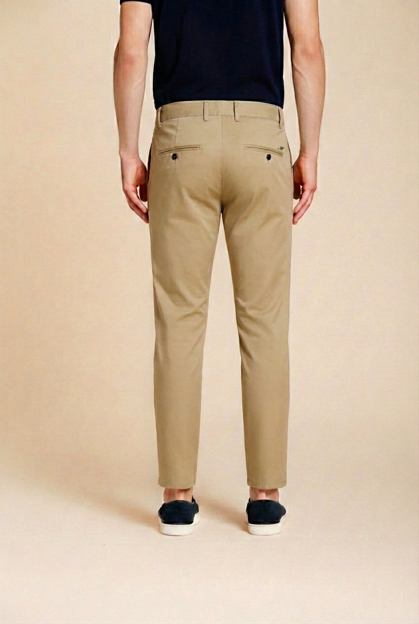 Milano Herren Chinohose aus Stretch-Gabardine extra slim fit ①
