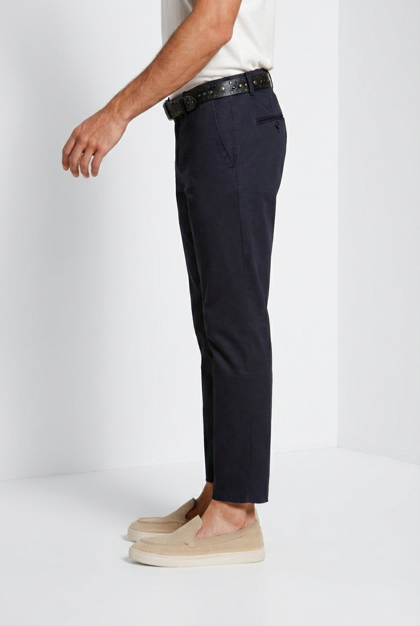 Milano men's chino pants in stretch gabardine extra slim fit ①