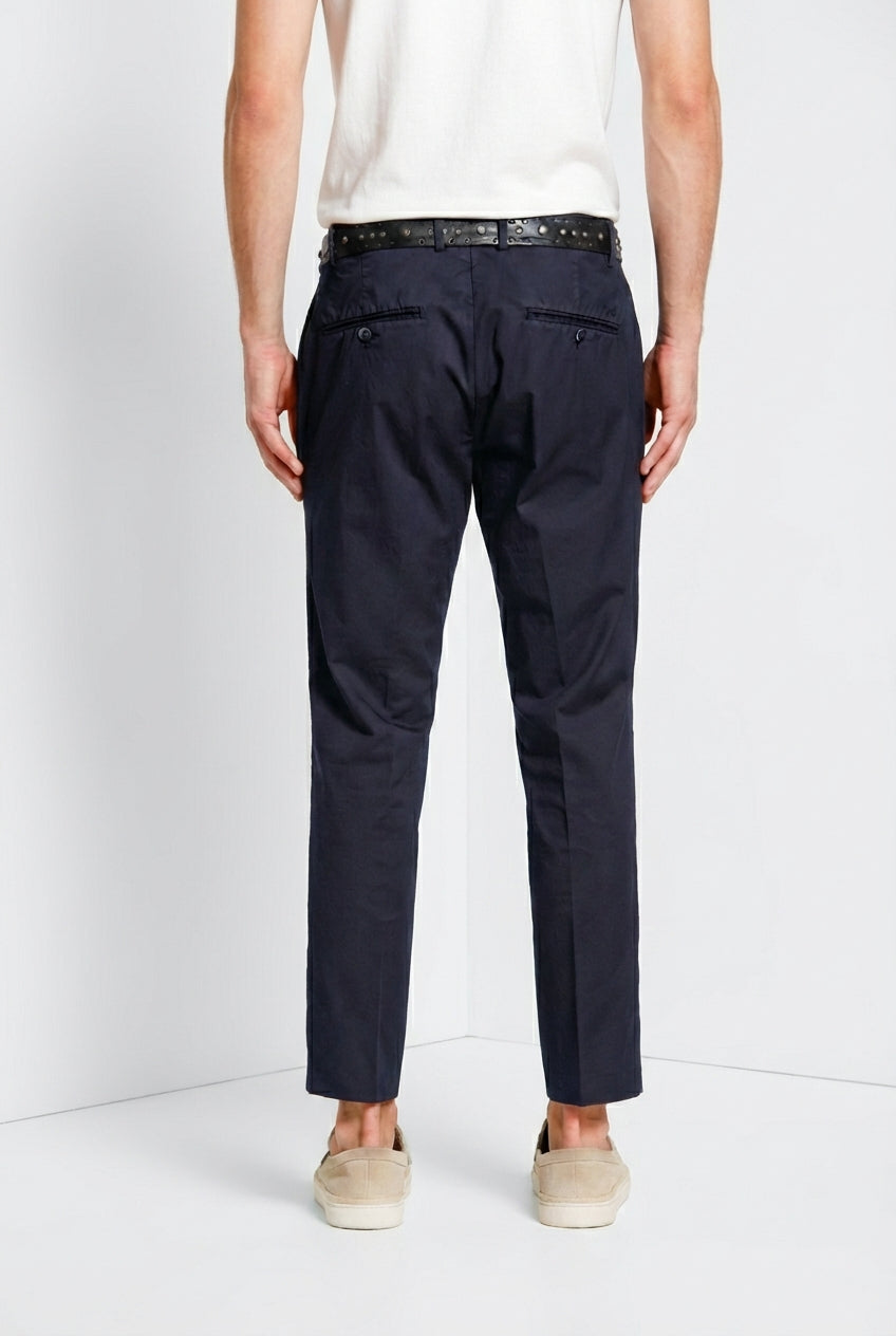 Milano men's chino pants in stretch gabardine extra slim fit ①