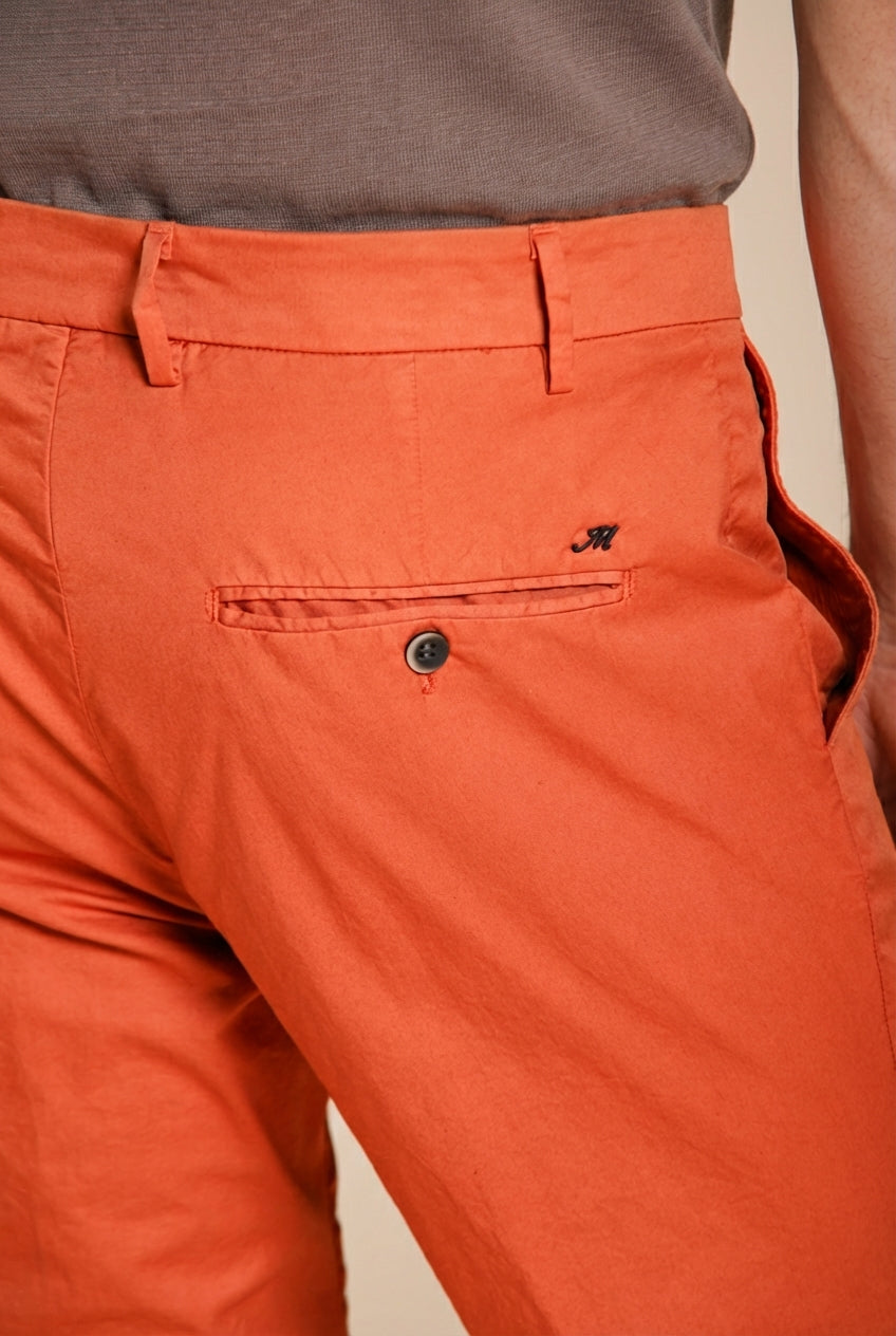 Milano pantalón chino hombre de gabardina stretch extra slim fit ①