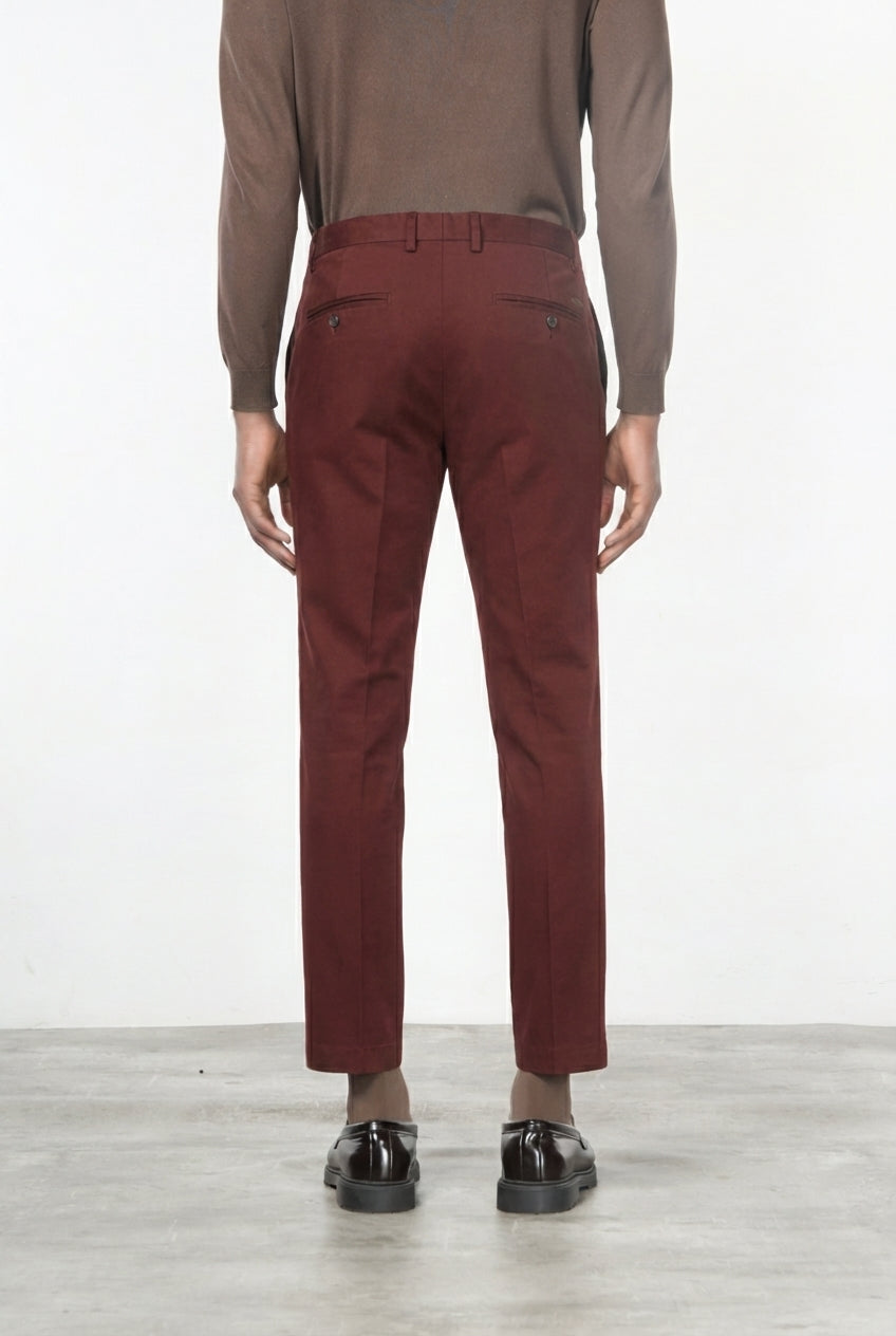 Milano Chinohose Herren in Stretch-Gabardine, Extra Slim Fit ①