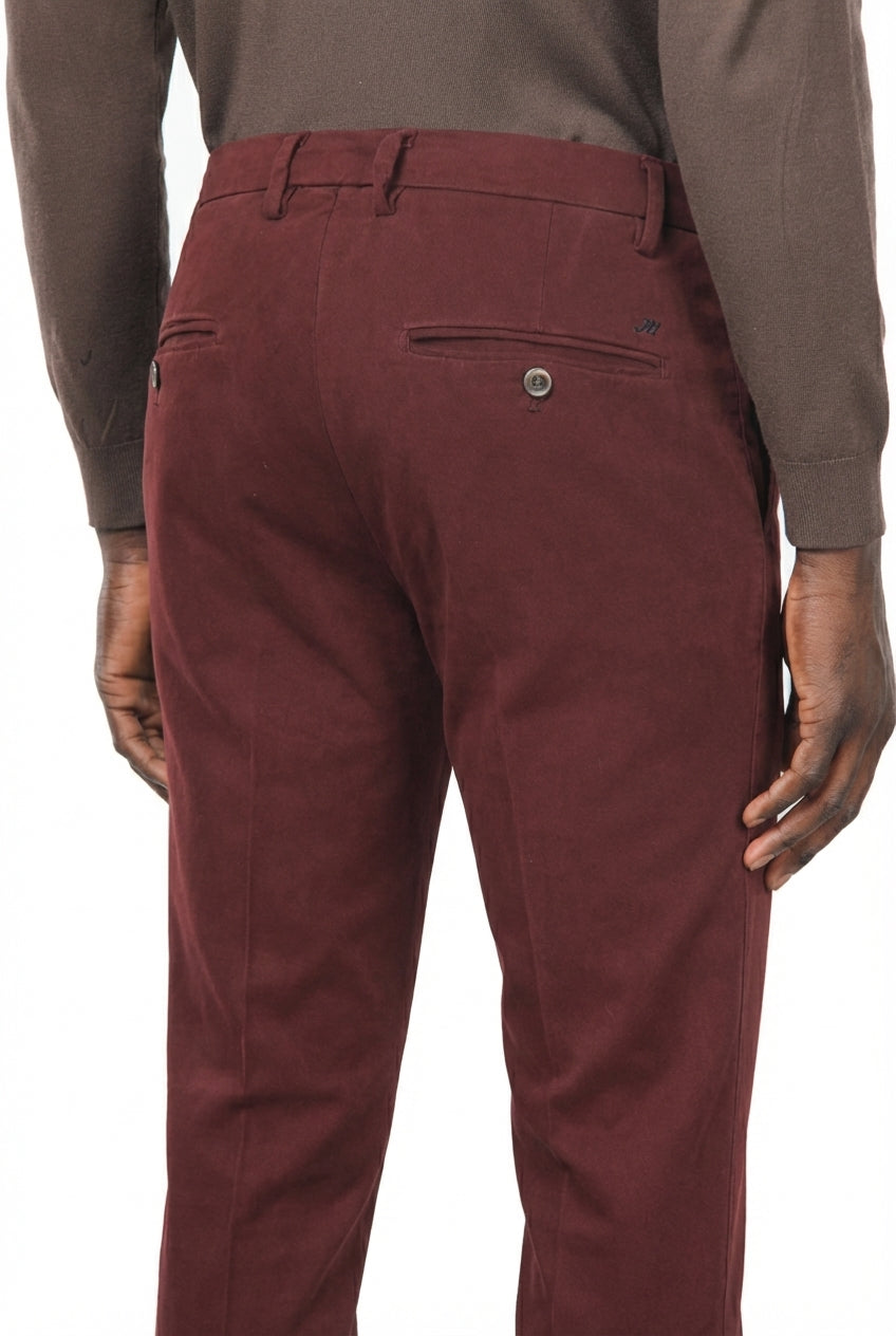 Milano Chinohose Herren in Stretch-Gabardine, Extra Slim Fit ①