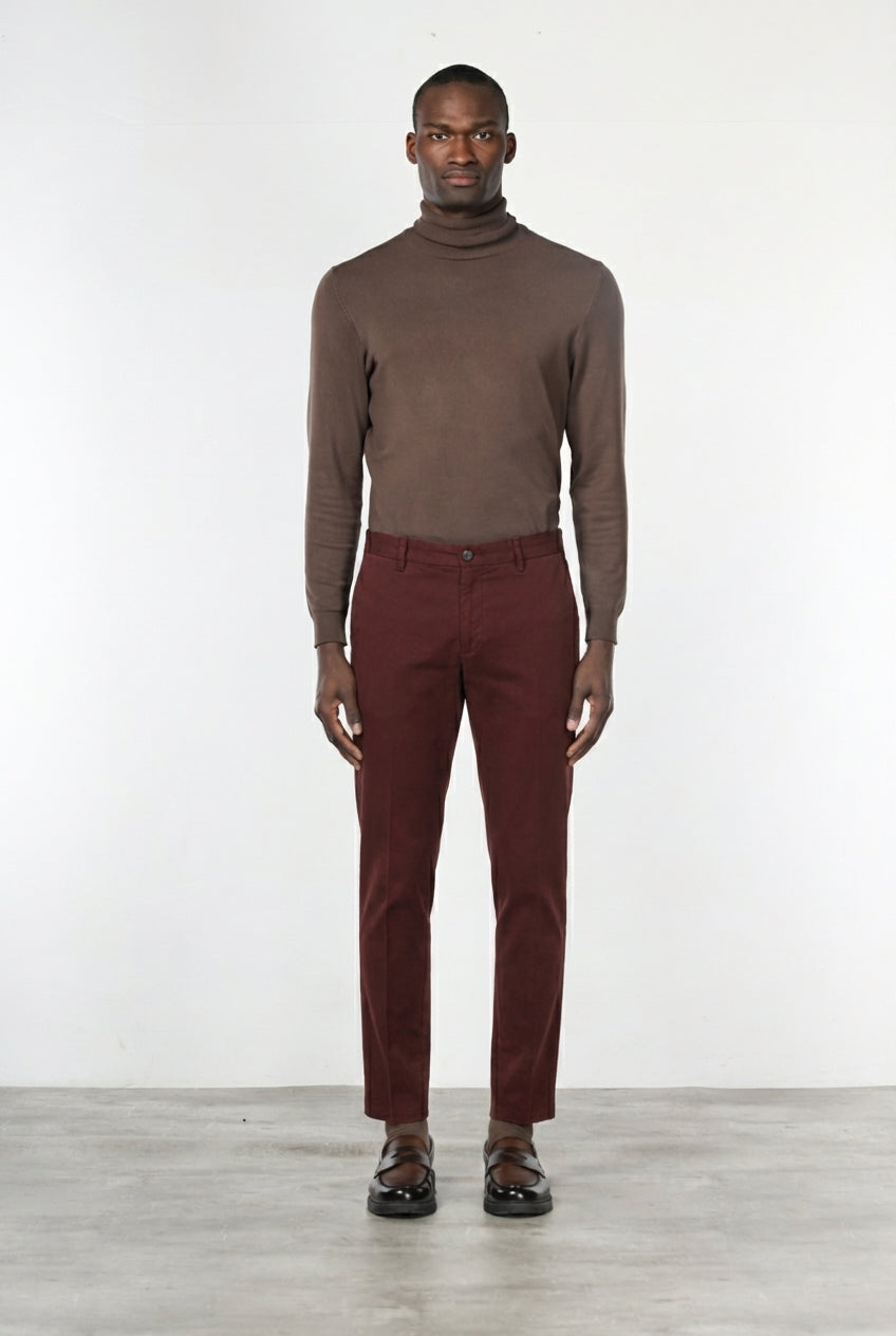 Milano Chinohose Herren in Stretch-Gabardine, Extra Slim Fit ①