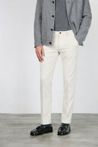 Milano pantalone chino uomo in velluto 500 righe extra slim fit ①