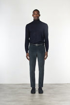 Milano pantalón chino hombre en terciopelo 500 líneas extra slim fit ①