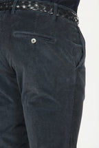 Milano pantalón chino hombre en terciopelo 500 líneas extra slim fit ①