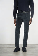 Milano pantalón chino hombre en terciopelo 500 líneas extra slim fit ①