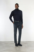 Milano pantalón chino hombre en terciopelo 500 líneas extra slim fit ①