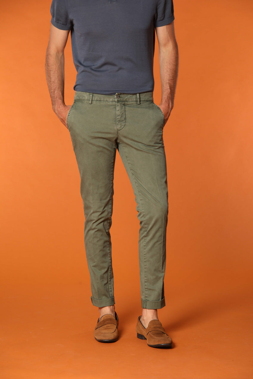 Milano Essential Pantalon chino homme en coton pima twill stretch Extra slim fit
