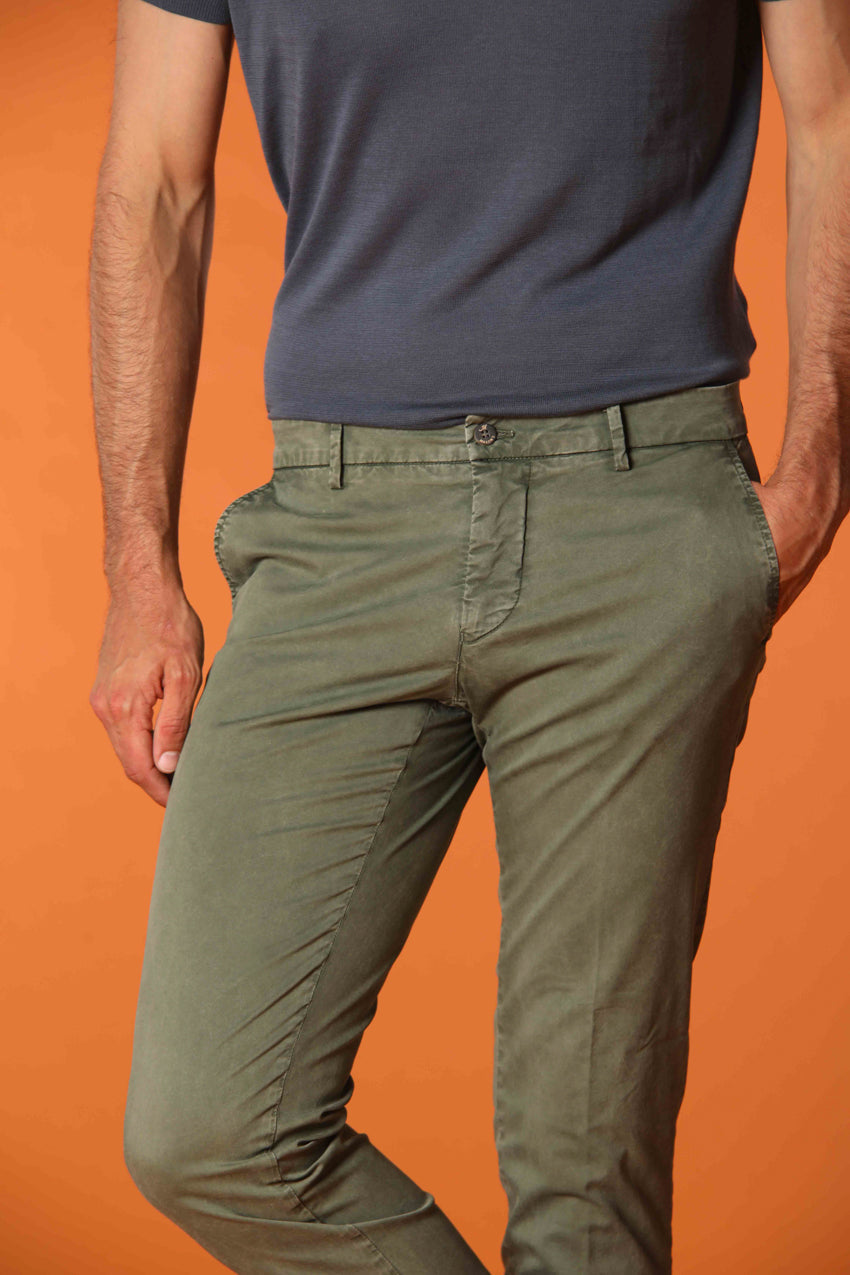 Milano Essential Pantalon chino homme en coton pima twill stretch Extra slim fit