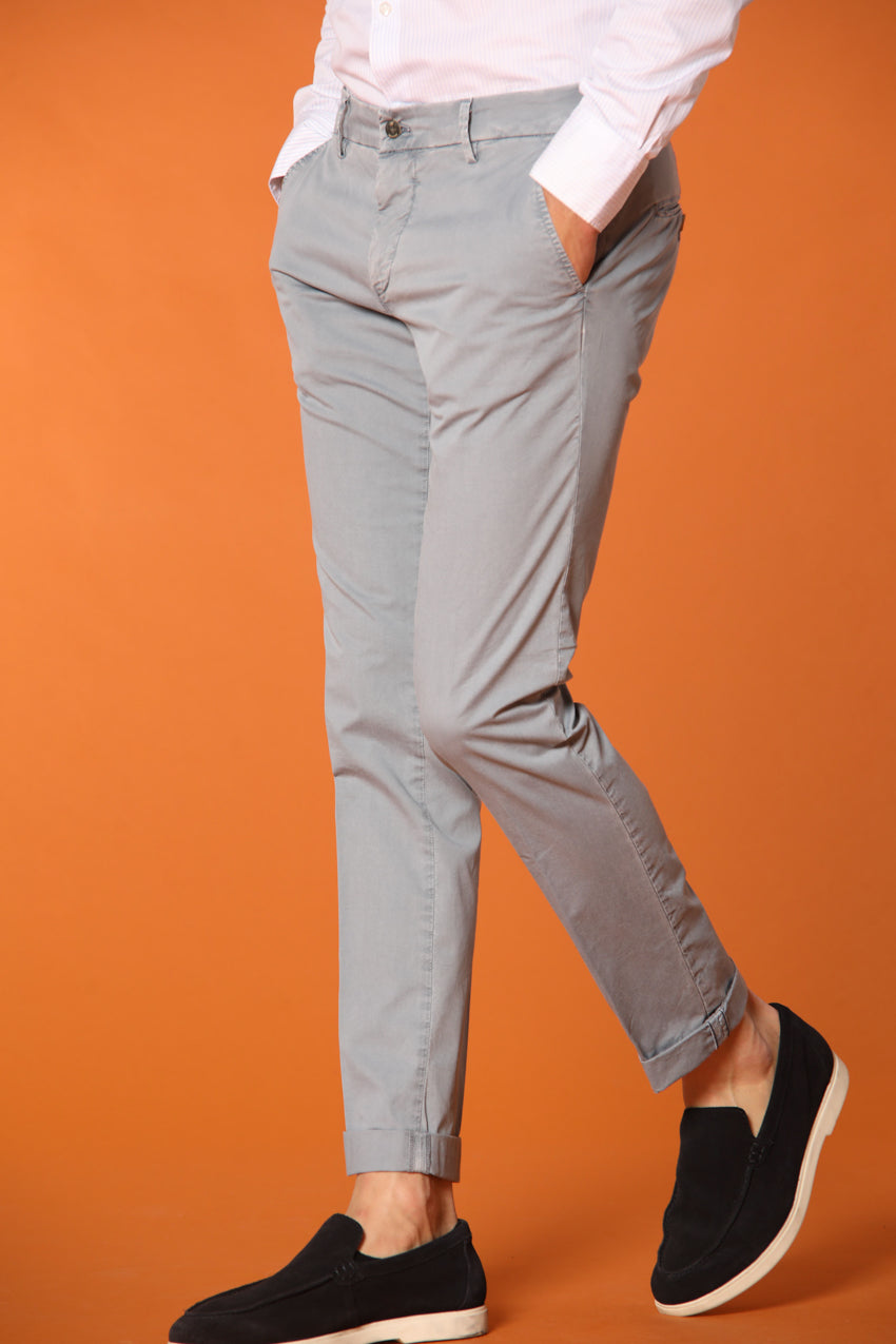 Milano Essential Pantalon chino homme en coton pima twill stretch coupe extra slim fit