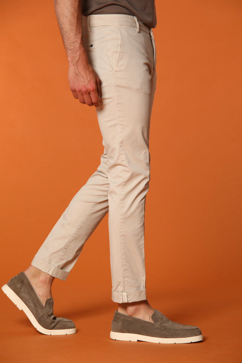 Milano Essential men's chino pants in pima cotton stretch twill extra slim fit