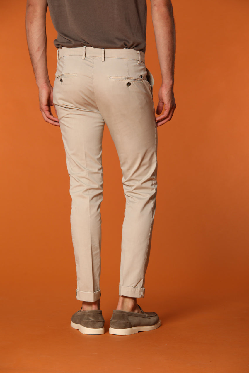 Milano Essential men's chino pants in pima cotton stretch twill extra slim fit