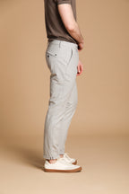 Osaka pantalone chino uomo gessato carrot fit