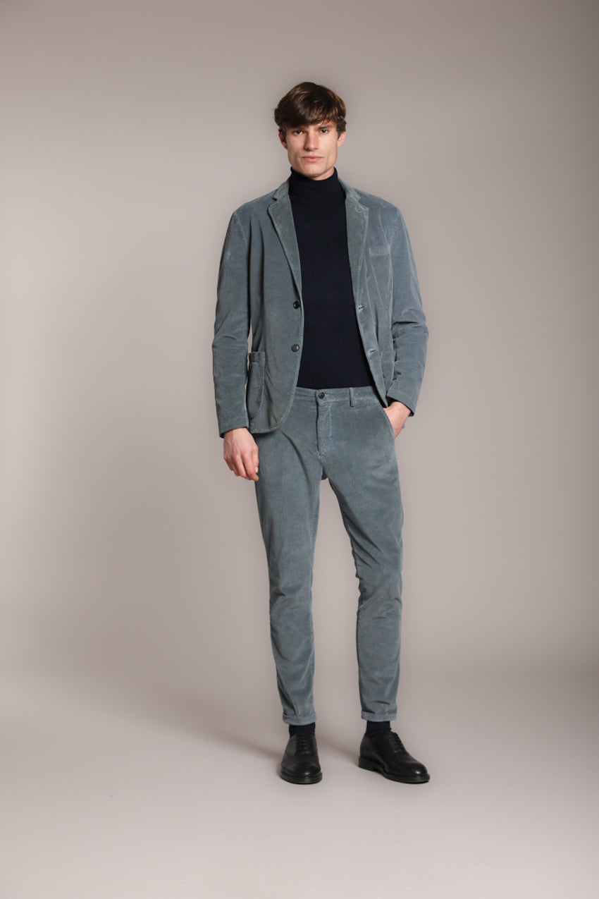Osaka pantalón chino hombre en terciopelo de 500 líneas carrot fit