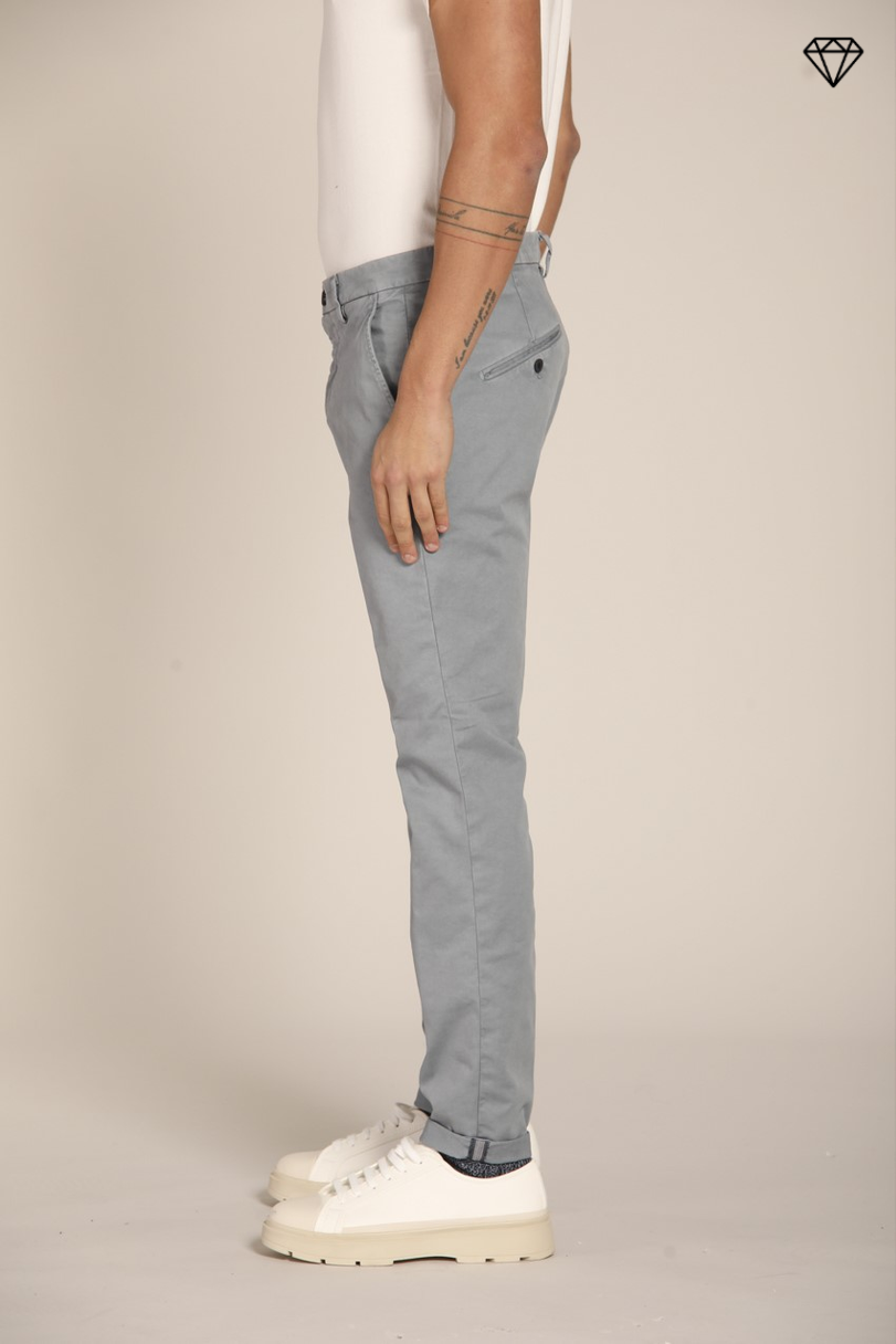 Osaka  Herren Chino-Hose aus Baumwolle modal Stretch Carrot Fit ①