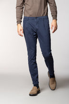Osaka 1 Pinces pantalón chino hombre en algodón lana carrot fit