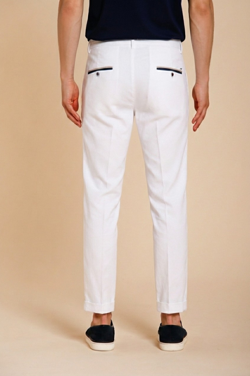 Torino Summer Hose Chino Herren aus Baumwoll- und Lyocell-Twill slim fit