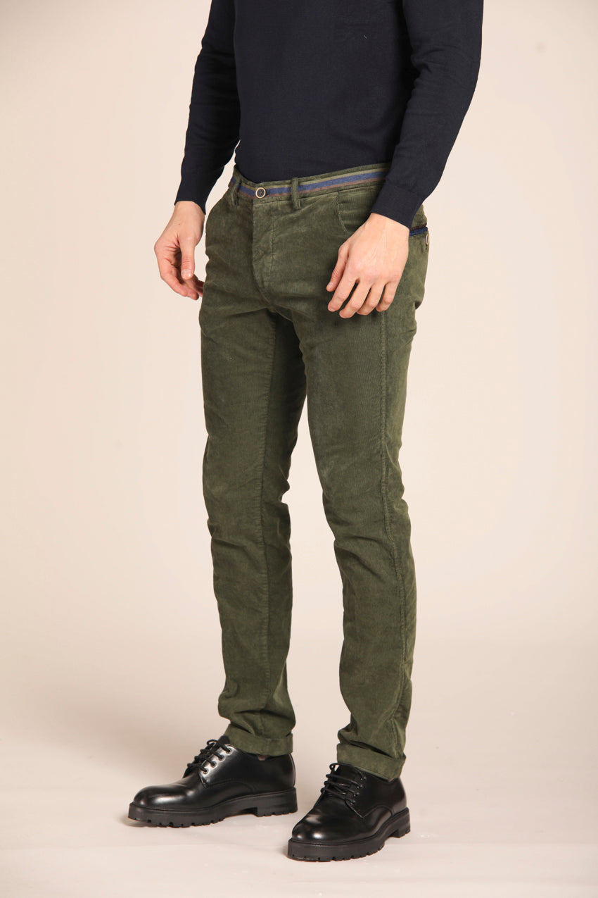 Torino Winter pantalon chino homme en velours 1000 rayures coupe slim