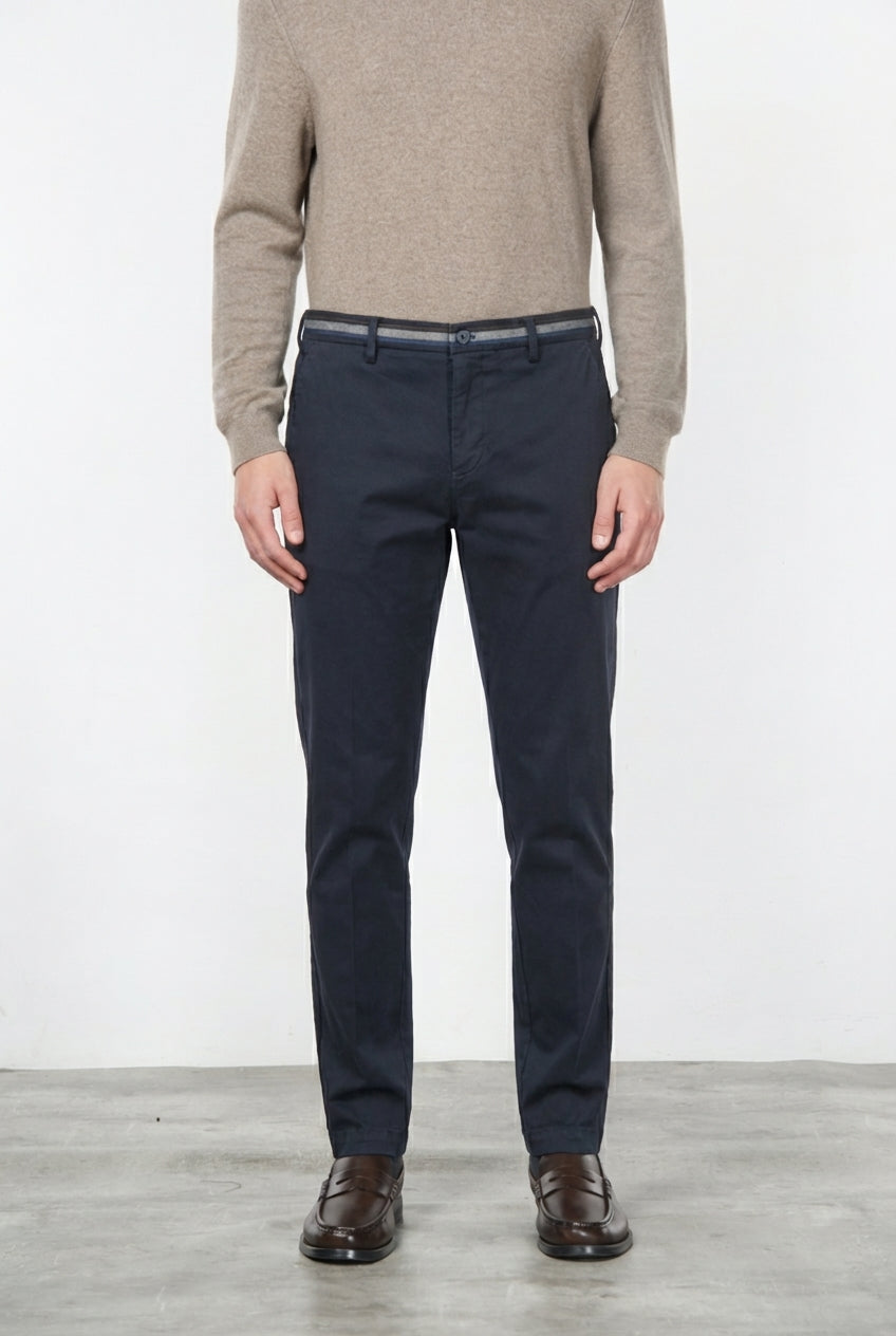 Torino Winter men’s chino pants in stretch gabardine, slim fit