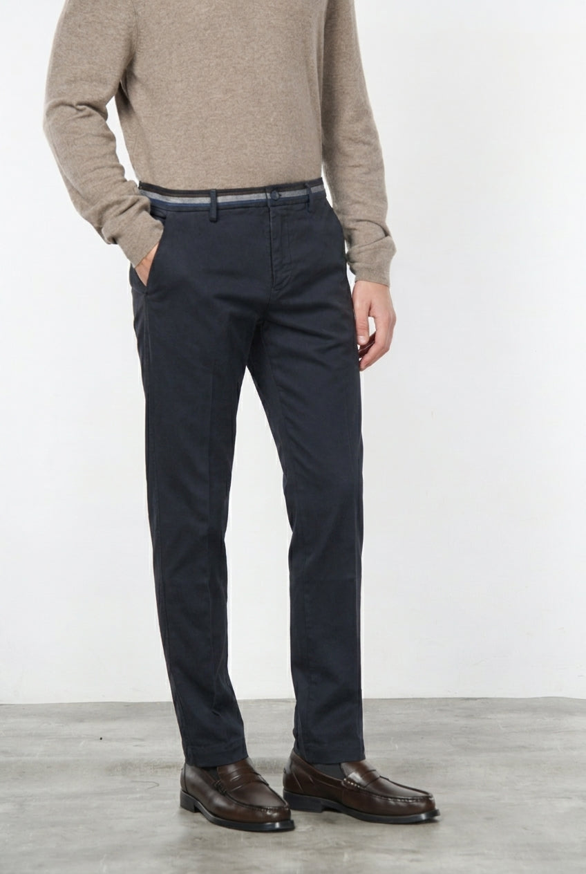 Torino Winter men’s chino pants in stretch gabardine, slim fit