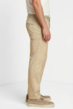 Torino University pantalón chino hombre de satén stretch slim fit