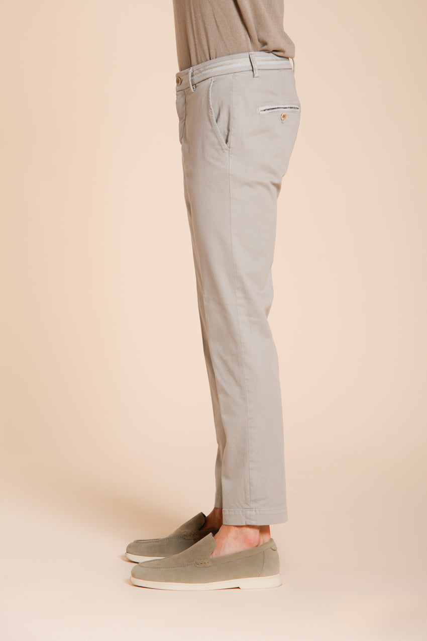 Torino Elegance men's chino pants in fine cotton and lyocell tricot slim fit