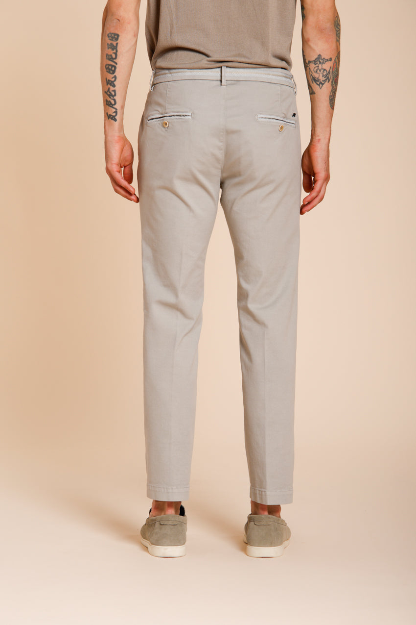 Torino Elegance men's chino pants in fine cotton and lyocell tricot slim fit
