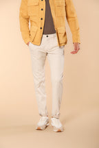 Torino pantalone chino uomo in cotone cover tinto filo slim fit