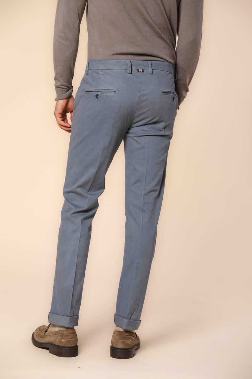 Torino pantalón chino hombre en gabardina ajuste slim ①