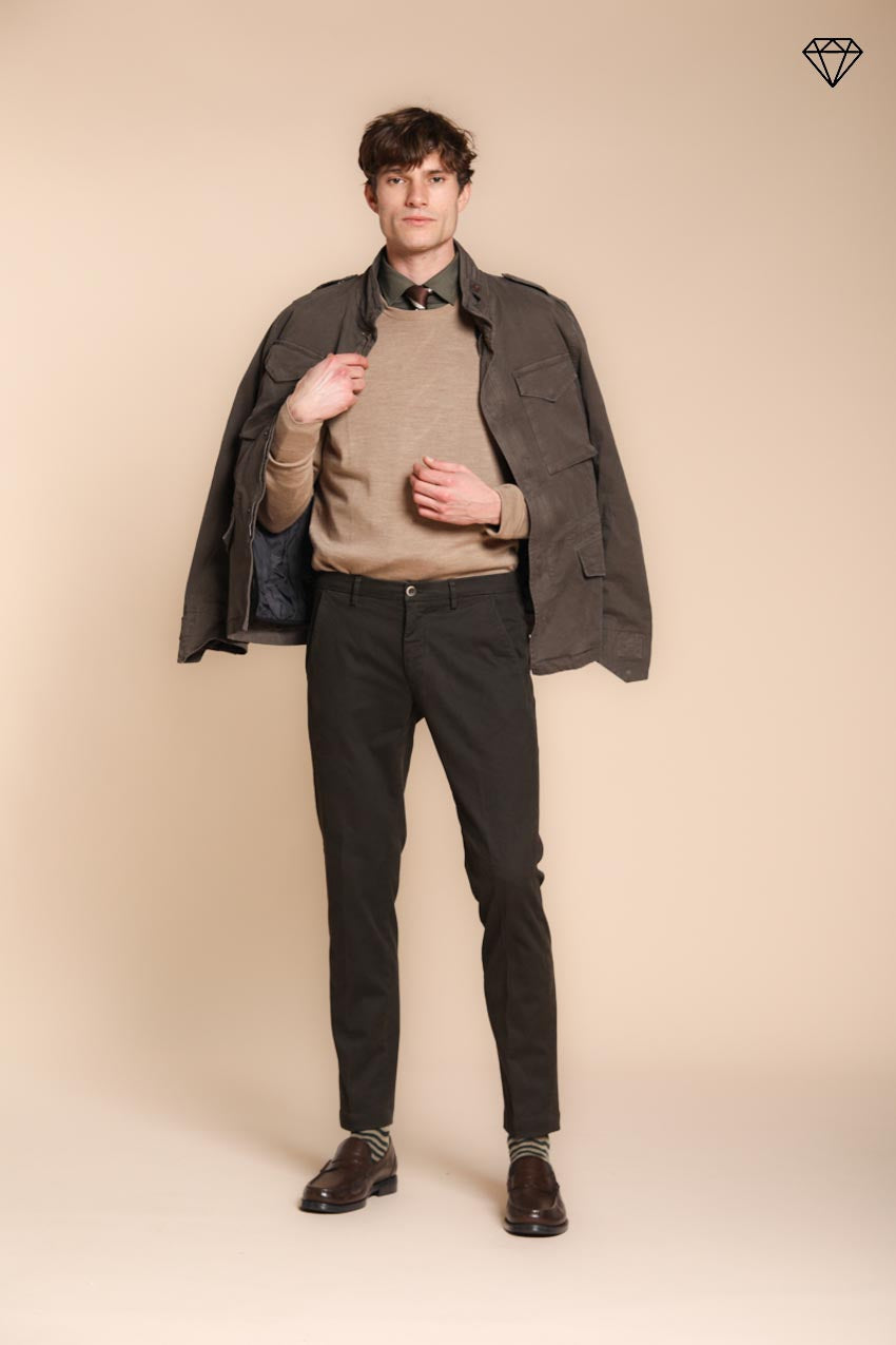 Foto 2 Torino pantalone chino uomo in gabardina slim fit ①