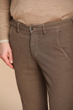 Foto 2 Milano pantalone chino uomo fantasia occhio di pernice extra slim fit