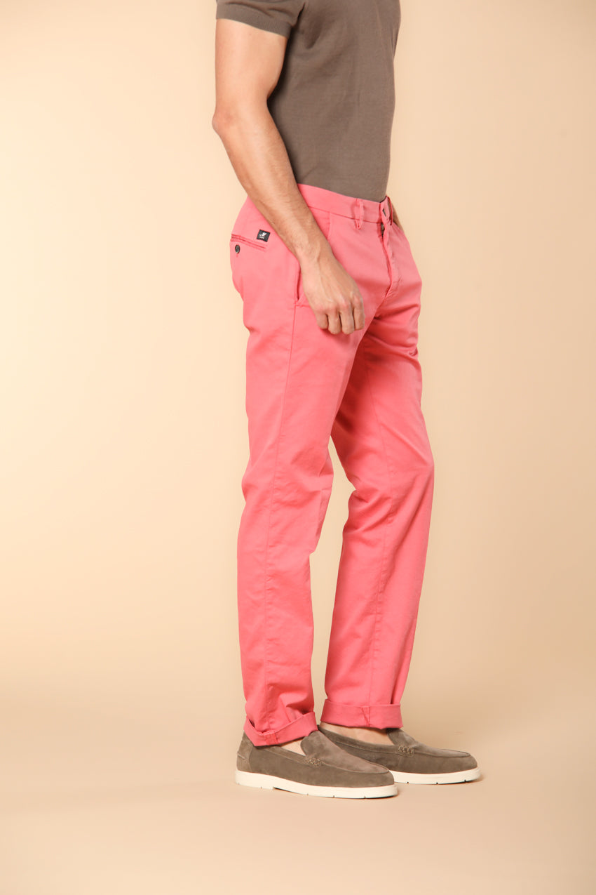 New York pantalón chino hombre en raso elástico regular fit ①