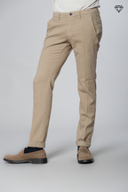 Torino pantalón chino hombre en algodón cachemira slim fit ①