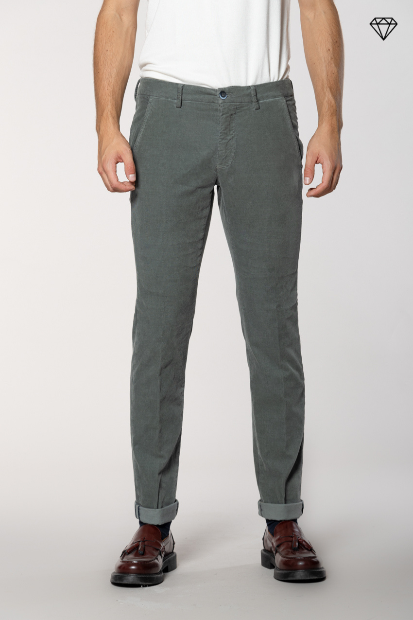 Torino pantalon chino homme en velours 1500 côtes slim fit ①