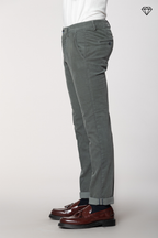 Torino men's chino pants in 1500 wale corduroy slim fit ①