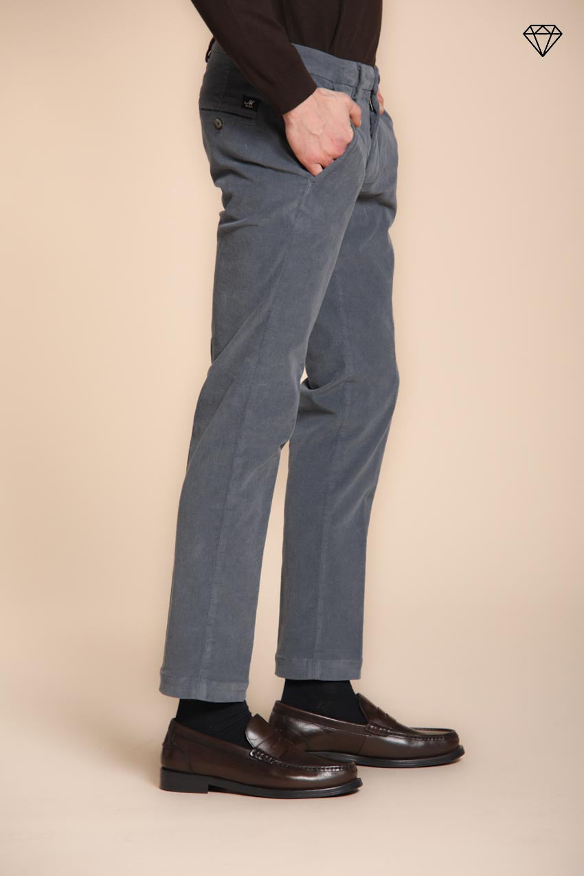 Torino pantalón chino hombre en terciopelo 1500 rigas slim fit ①