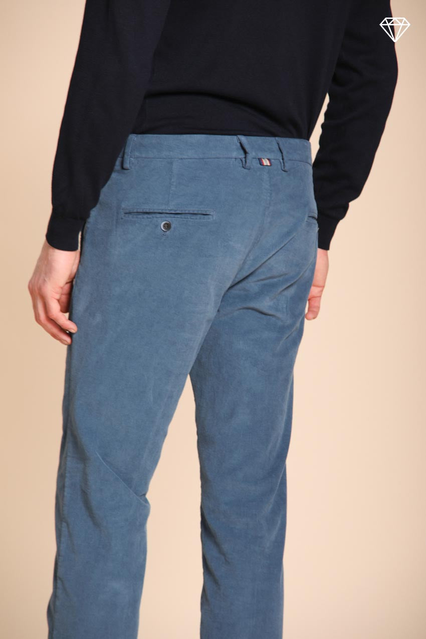 Torino pantalón chino hombre en terciopelo 1500 rigas slim fit ①